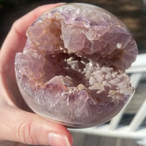 Purple Geode Sphere